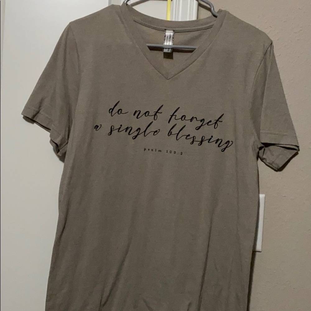 Bible verse v-neck shirt